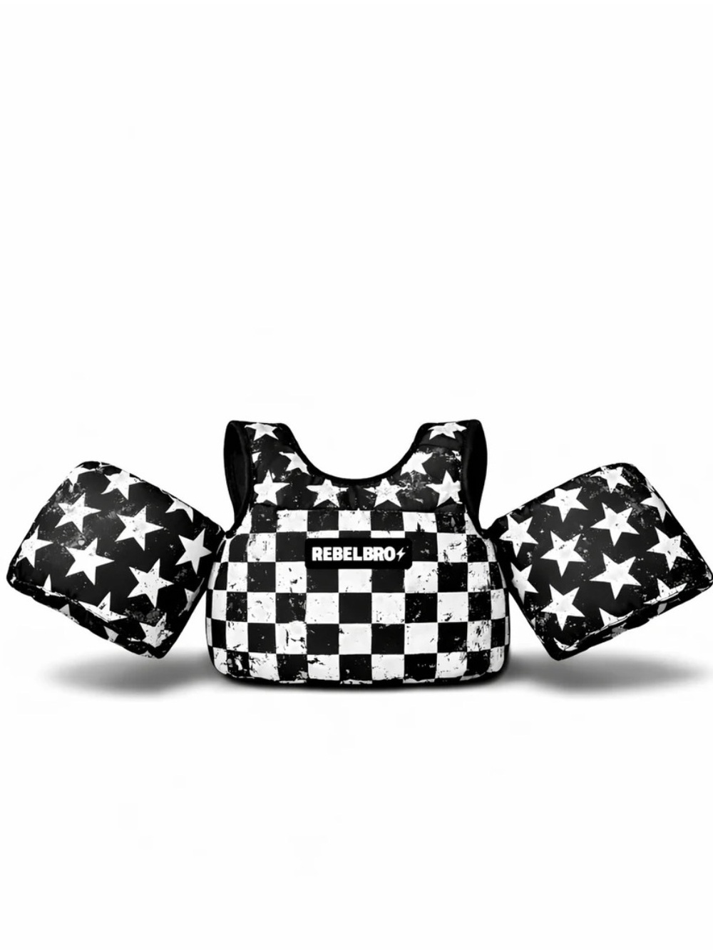 Kids Black Star Swim Vest